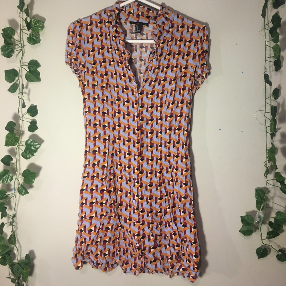 Forever 21 button up mini dress
